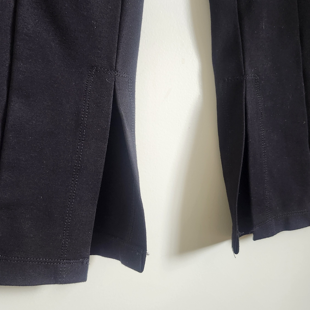 Max Studio London Black Split Hem Pants